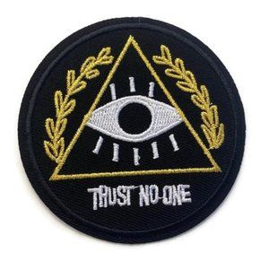 Trust No One Illuminati Embroidered Patch